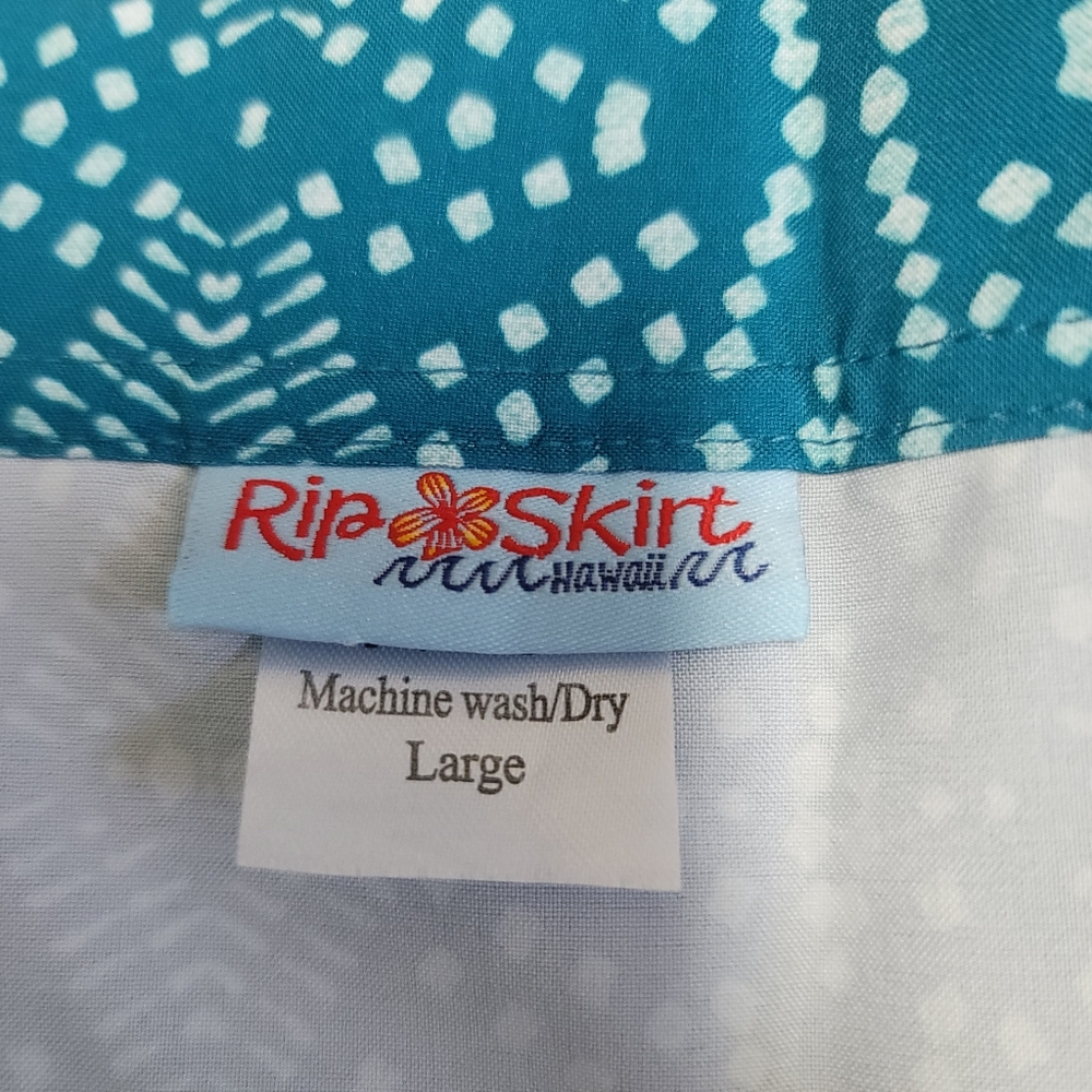 RipSkirt Hawaii versatile quick-drying  water-repellent Playa Ocean Print Teal - Picture 3 of 3